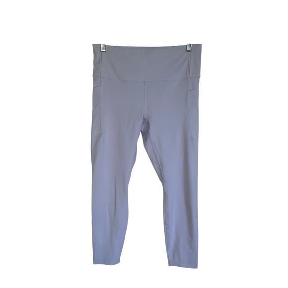 All in Motion High Rise 7/8 Length Athletic Leggings Periwinkle Blue Size Large - Picture 1 of 5